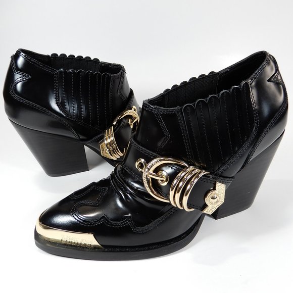 VERSACE JEANS COUTURE Leather Booties EU 35 4.5 5 Linea Fondo Camperos NEW $450 - Picture 13 of 13